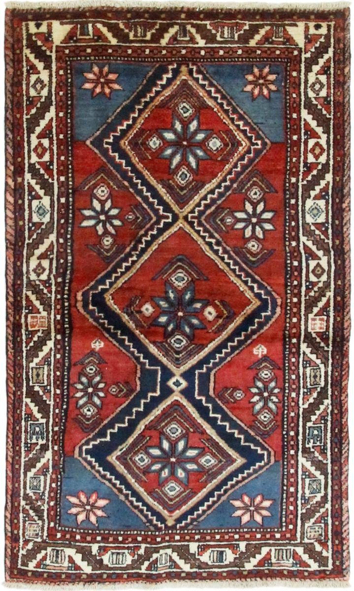 Orientteppich Hamadan 96x159 Handgeknüpfter Orientteppich / Perserteppich, Nain Trading, rechteckig, Höhe: 8 mm