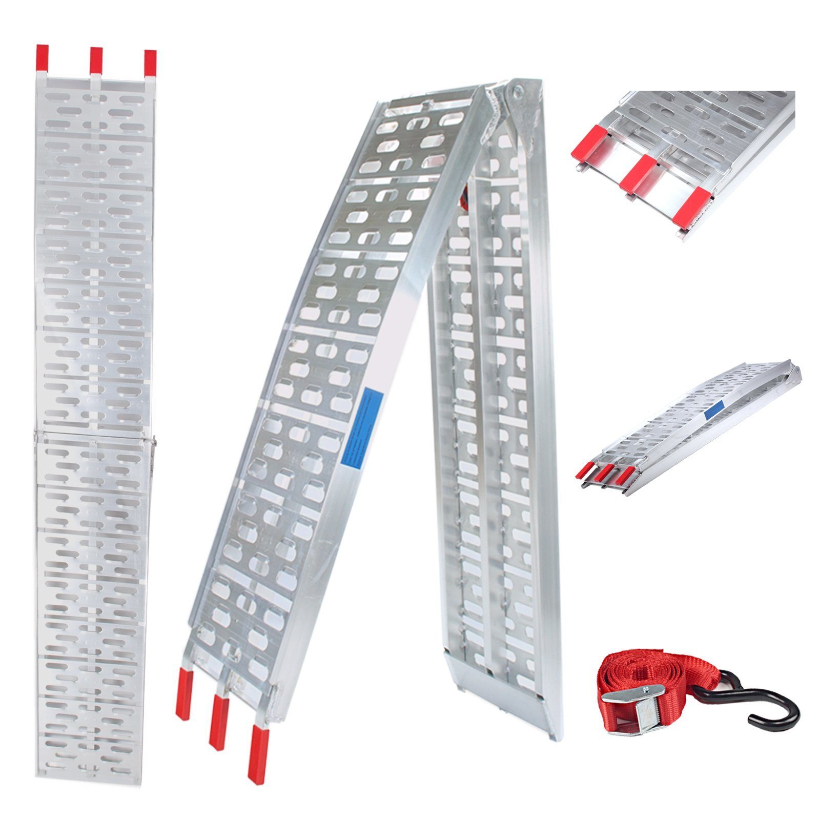 Auffahrrampe Alu Auffahrrampe klappbar 340kg/680 kg Traglast