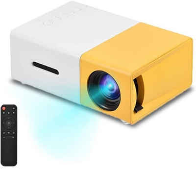 VBESTLIFE Heimkino LED Portabler Projektor (600 lm, 1920x1080 px, HD-Multimedia-Player für Reisen, Camping - Unterstützt HDMI, AV, USB)
