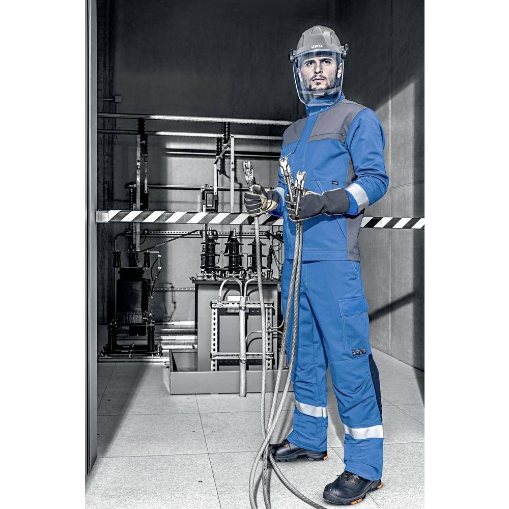 Uvex Schutzhelm Visier 9906007, mit Antibeschlag-Schutz, mit Antikratz-Schutz, inkl. UV-Schutz