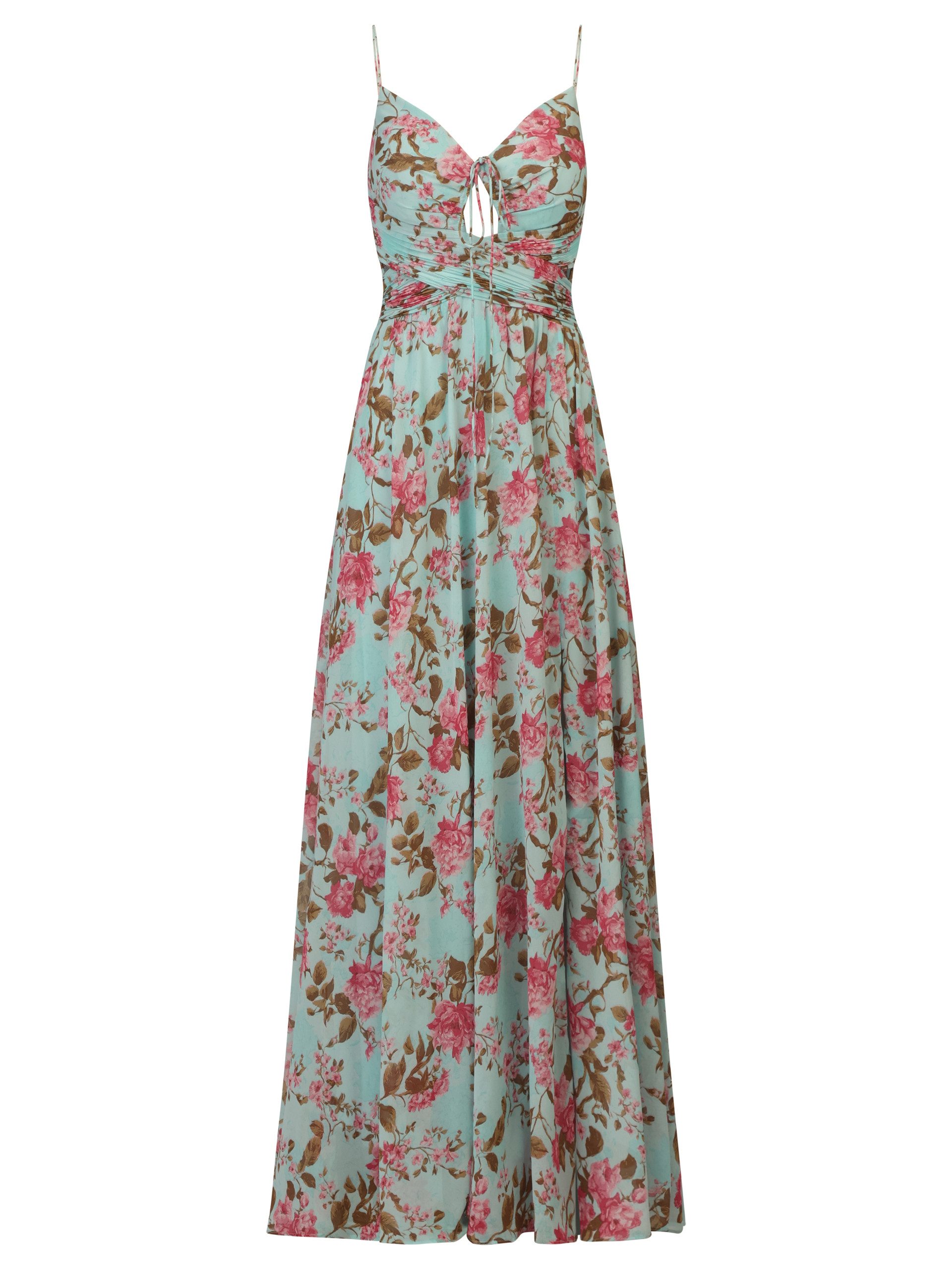Kraimod Abendkleid mit Spaghettiträgern und Schlitz – Bild 5 von 5