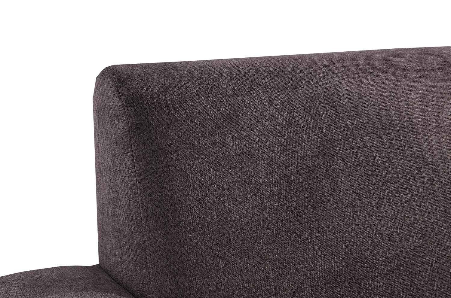 Iwaniccy 3-Sitzer Sofa 2 B JULIA, Dunkelbraun, 201 mit cm, Mikrofaserbezug, Zierkissen