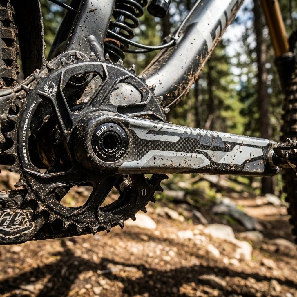Truvativ Fahrradkurbel Truvativ Kurbelgarnitur Desc.CoLab TroyLee DH DUB73 165 ohne DUB-Lager