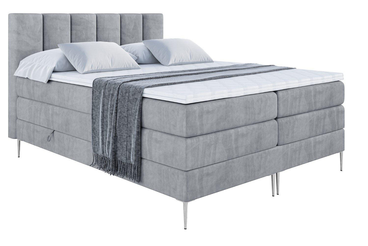 ALTDECOR Boxspringbett BOXI1-F KING (Multipocket-Matratze H4, günstig online kaufen