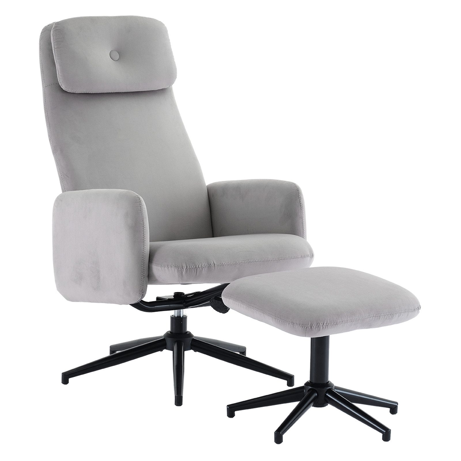 Yorbay Drehsessel Grauer 360°-Drehsessel, neigungsverstellbar (95-125), günstig online kaufen