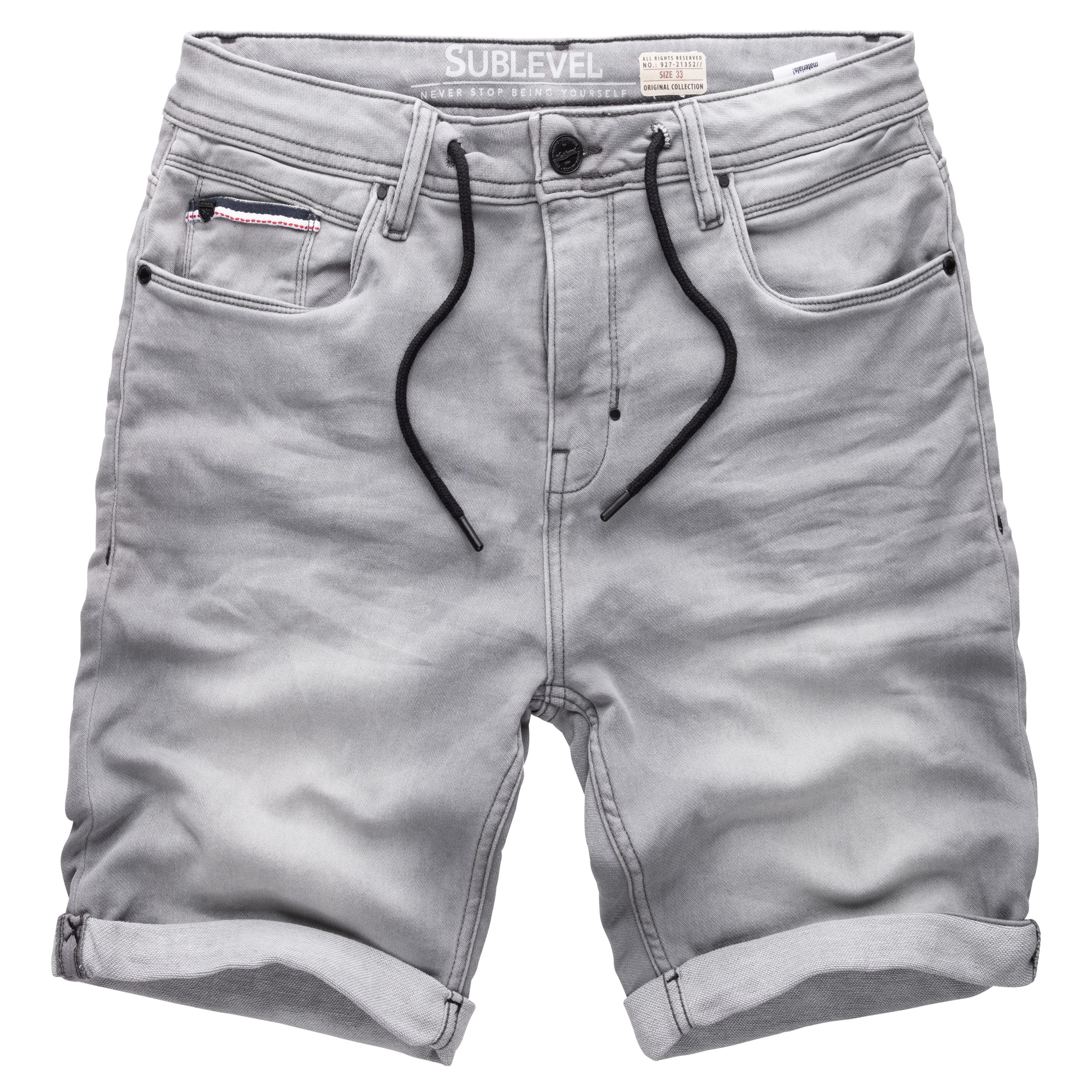 SUBLEVEL Shorts Sweat Shorts Jeans Kurze günstig online kaufen