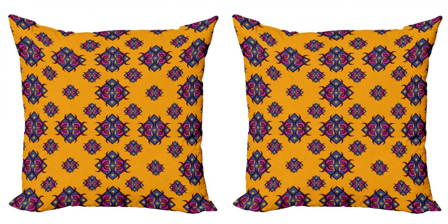 Kissenbezüge Modern Accent Doppelseitiger Digitaldruck, Abakuhaus (2 Stück), Geometrisch Diamantförmig Art Design