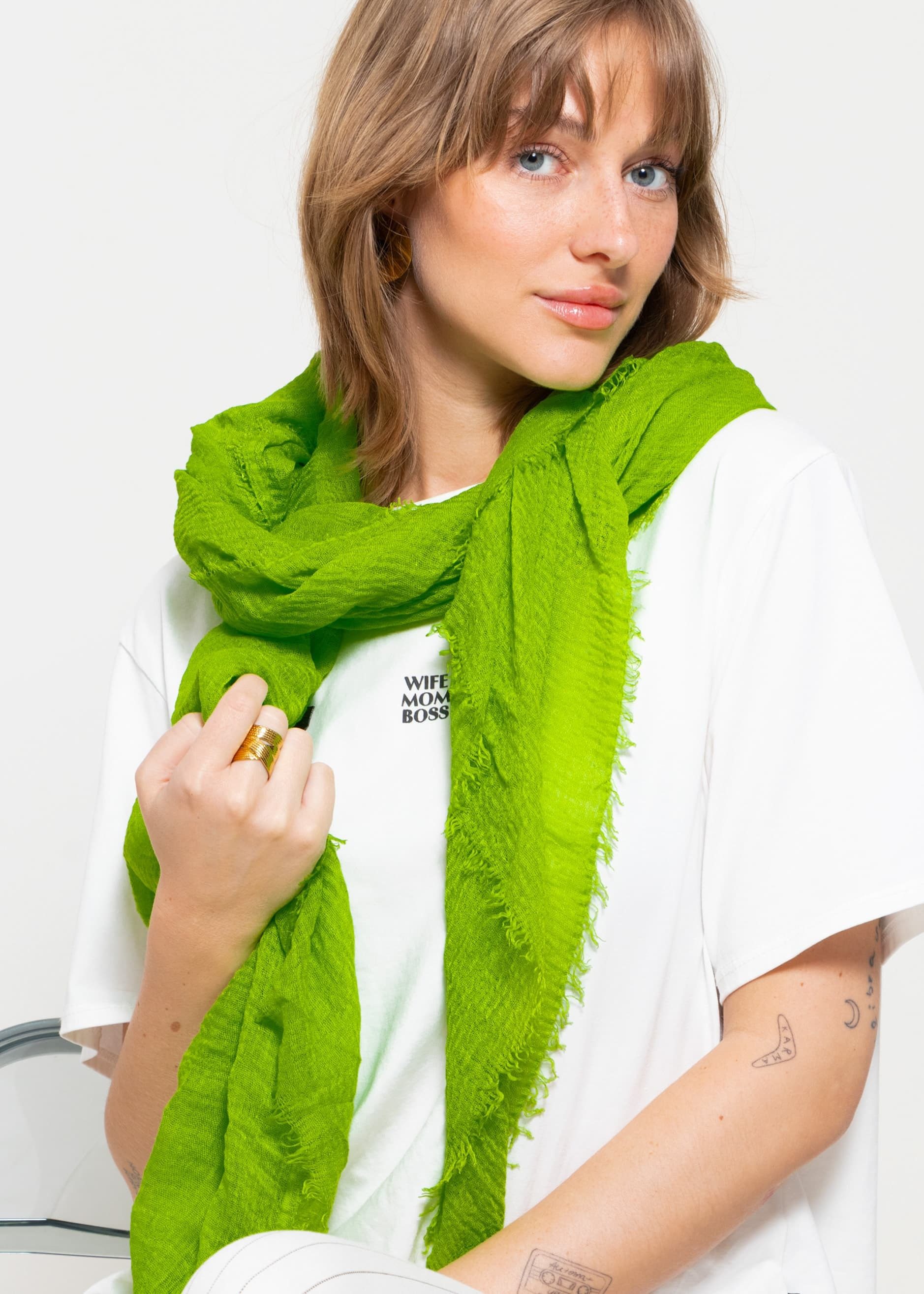 SASSYCLASSY Schal Musselin Schal für Damen, günstig online kaufen