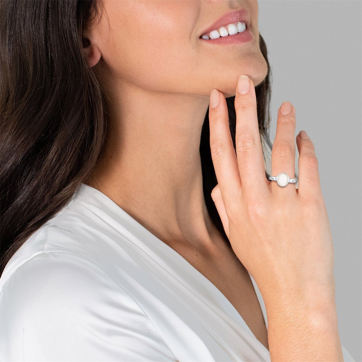 Rafaela Donata Fingerring silber, aus Silber Sterling