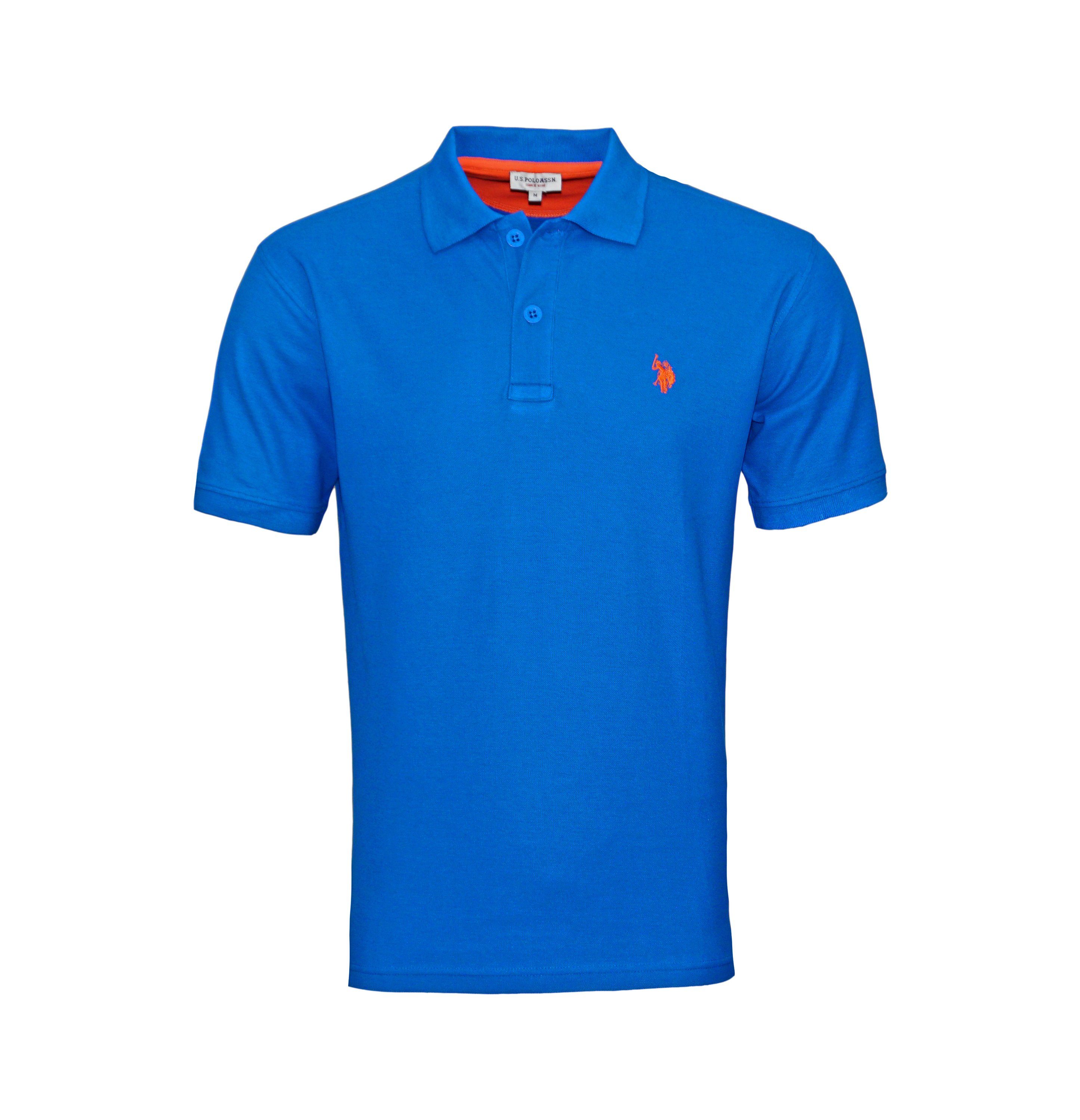 U.S. Polo Assn Poloshirt Shirt Poloshirt Basic Polo Shortsleeve (1-tlg) blau