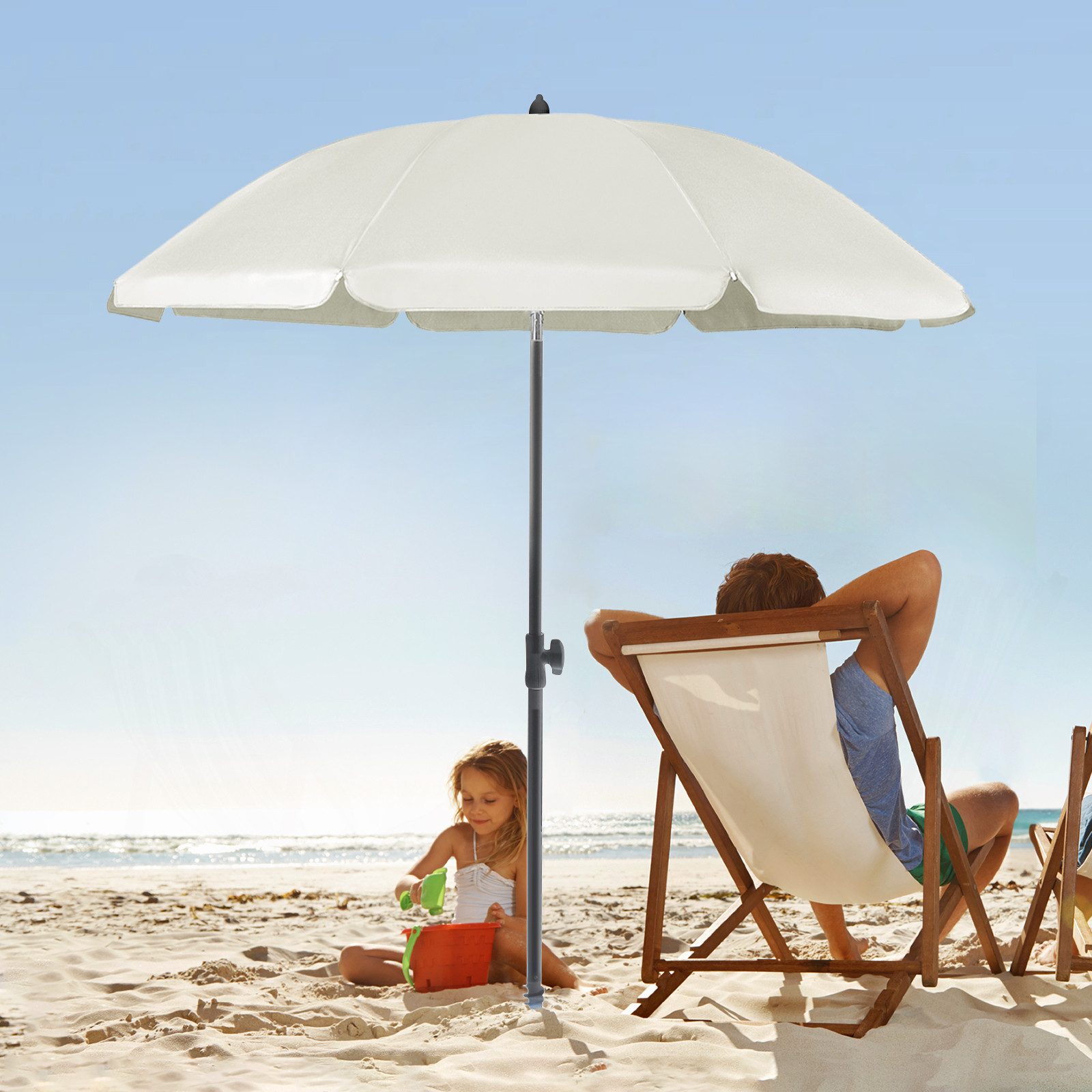 Sekey Sonnenschirm Ø180 cm Balkonschirm Terrassenschirm günstig online kaufen
