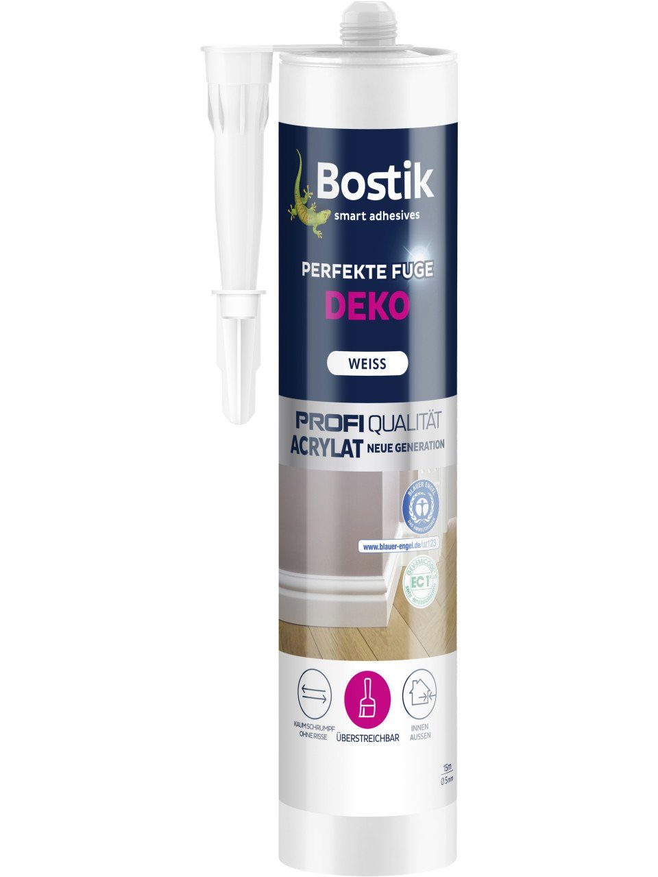 Bostik GmbH Silikon Bostik Perfekte Fuge Deko weiß 280 ml