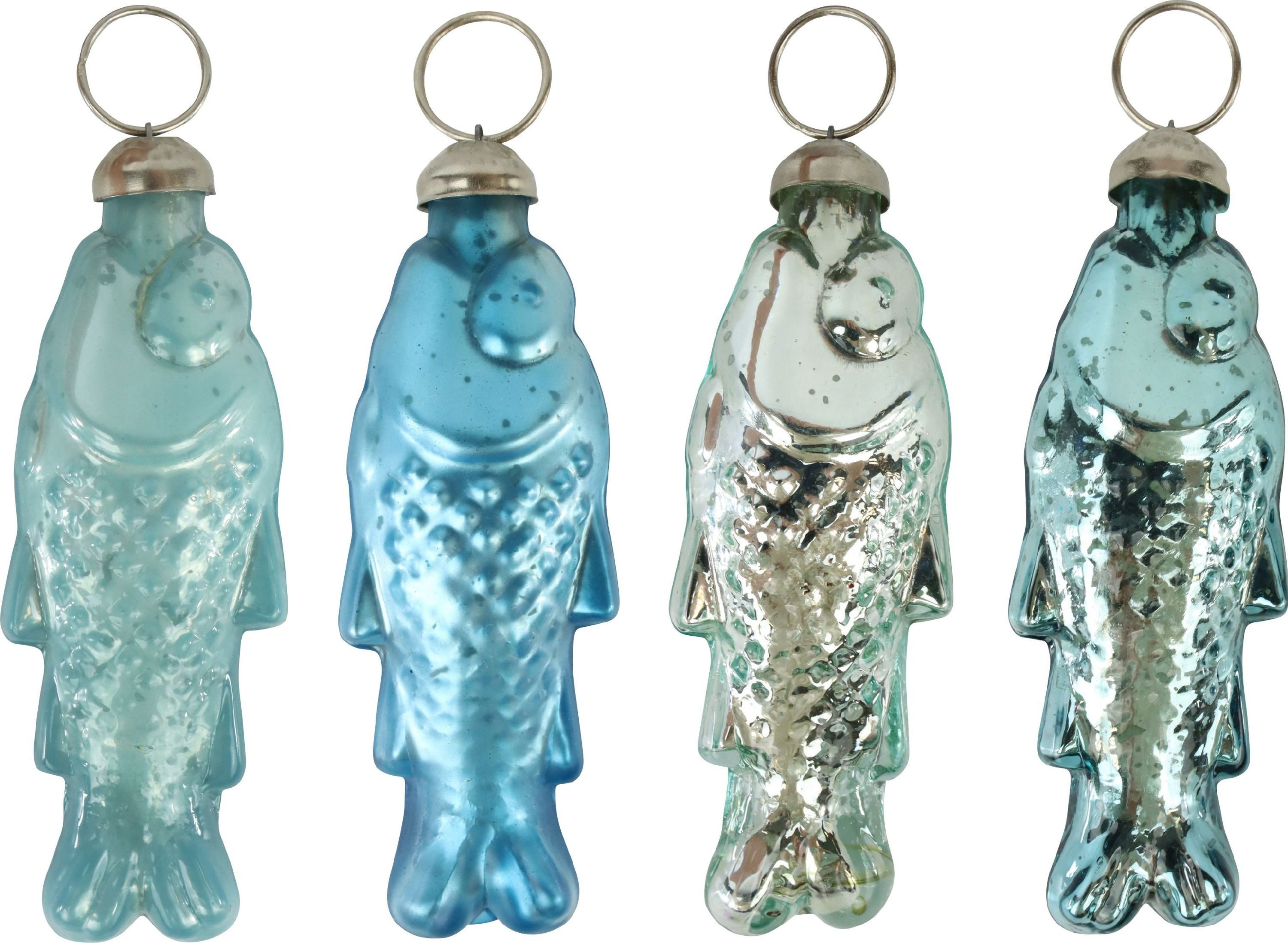 FURNARO Dekohänger (4-tlg), Glasschmuckset in Fischoptik günstig online kaufen