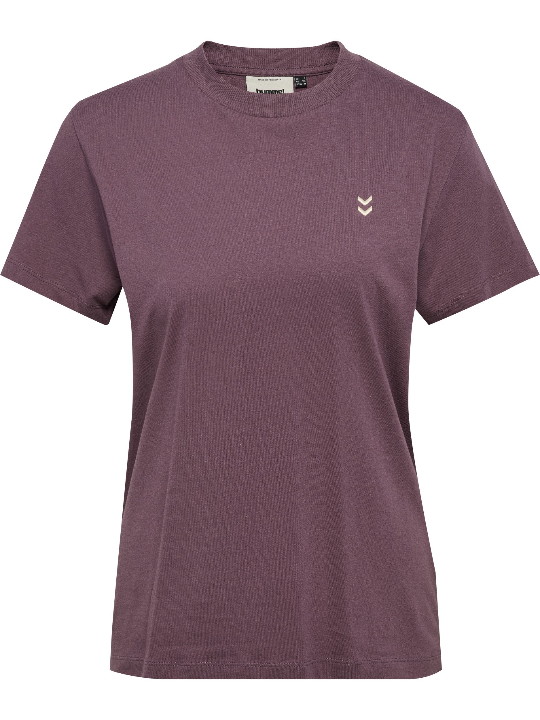 hummel T-Shirt HMLPULSE W T-SHIRT mit geradem Abschluss, Kurzarm-Design, ohne Kragen, normale Passform