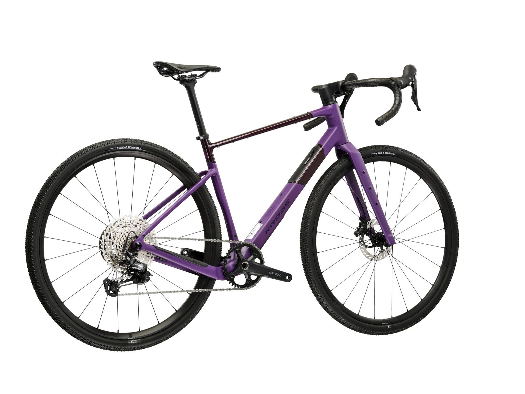 Kross Gravelbike Carbon Esker ADV 1.0 28" lila 12 Gänge 2026, 12 Gang Shimano GRX RX822 Schaltwerk, Kettenschaltung, Rahmen aus Carbon