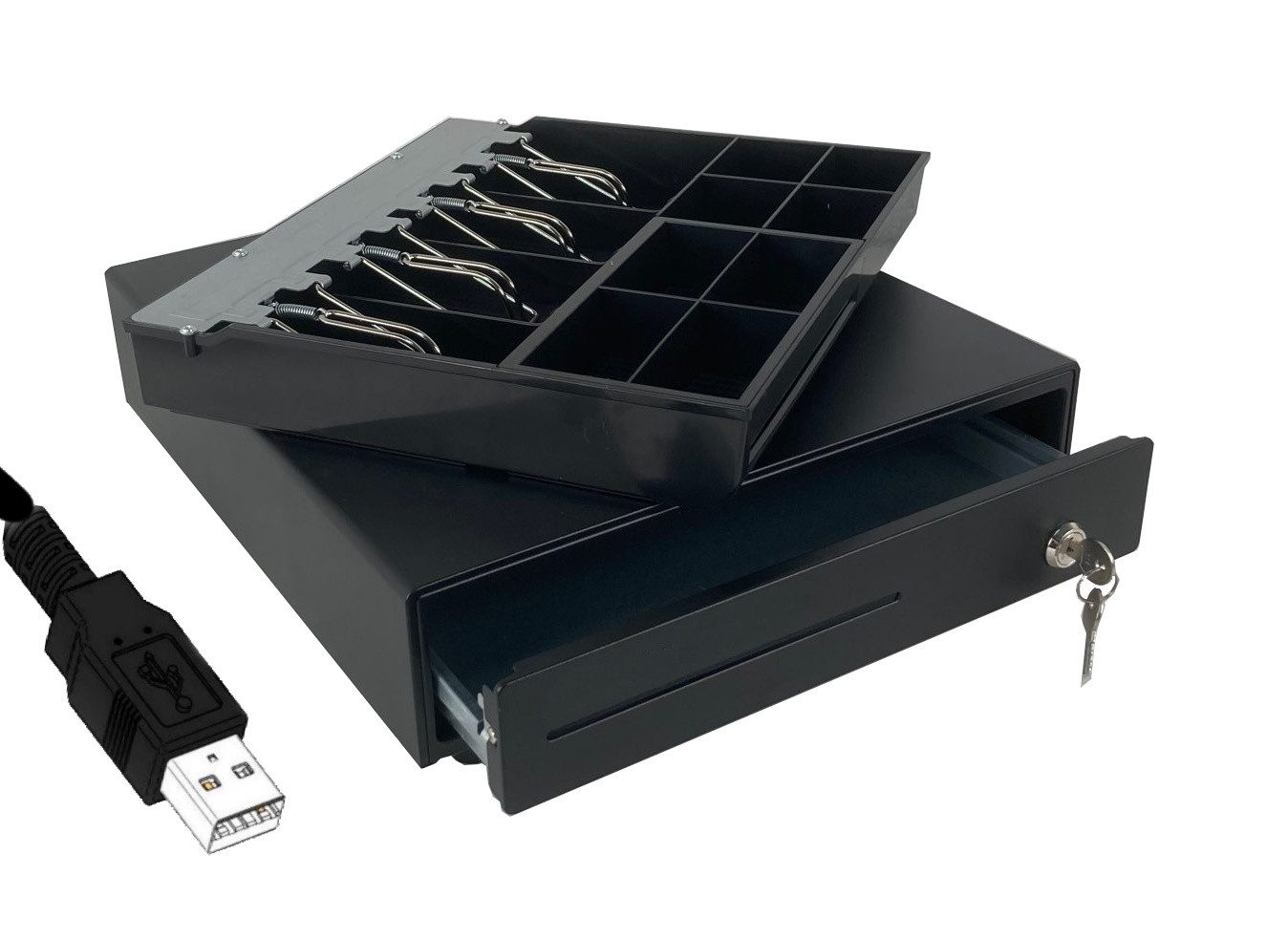 BlitzKasse Geldkassette Kassenlade iQCash330SL RJ-11 SLIM Geldschublade Geldlade Kassenfach