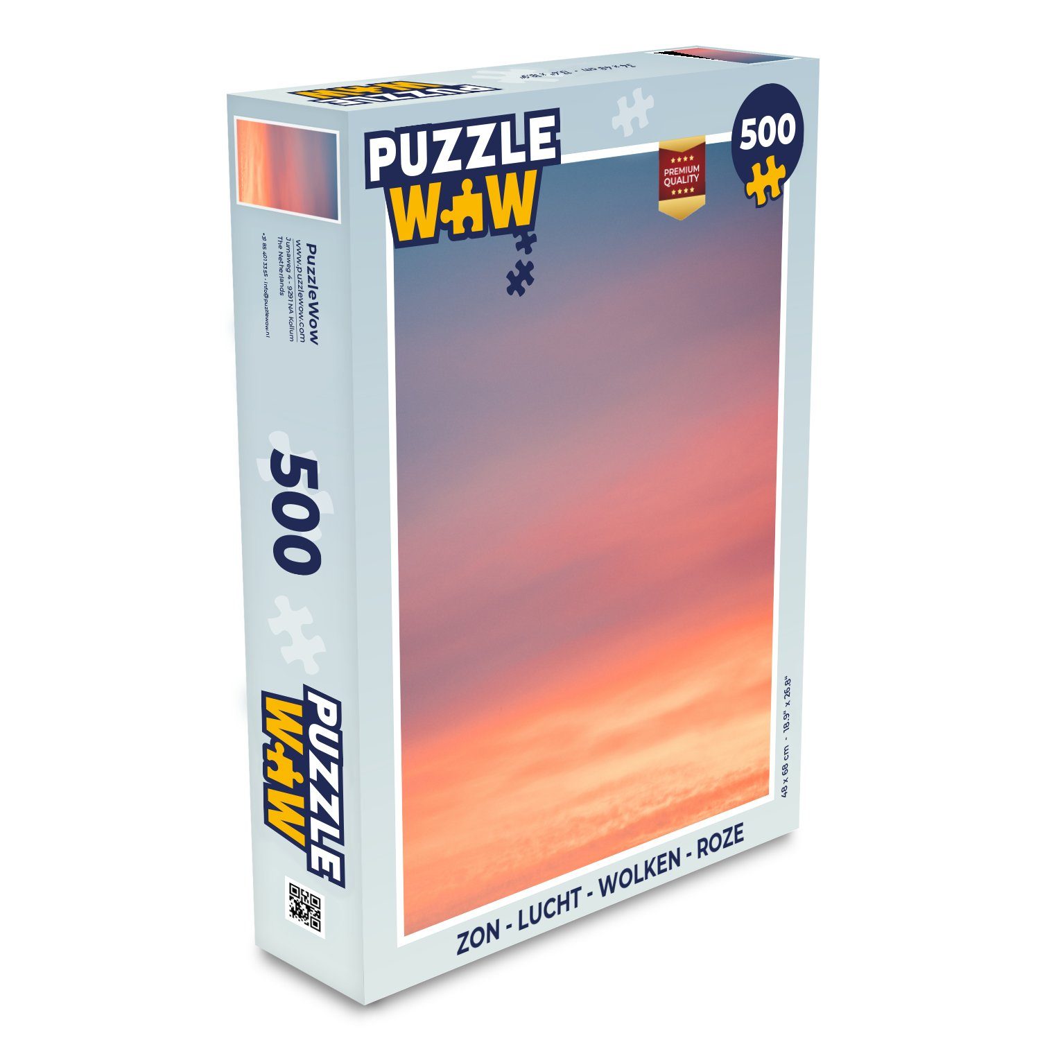 Puzzle Sonne - Himmel - Wolken - Rosa