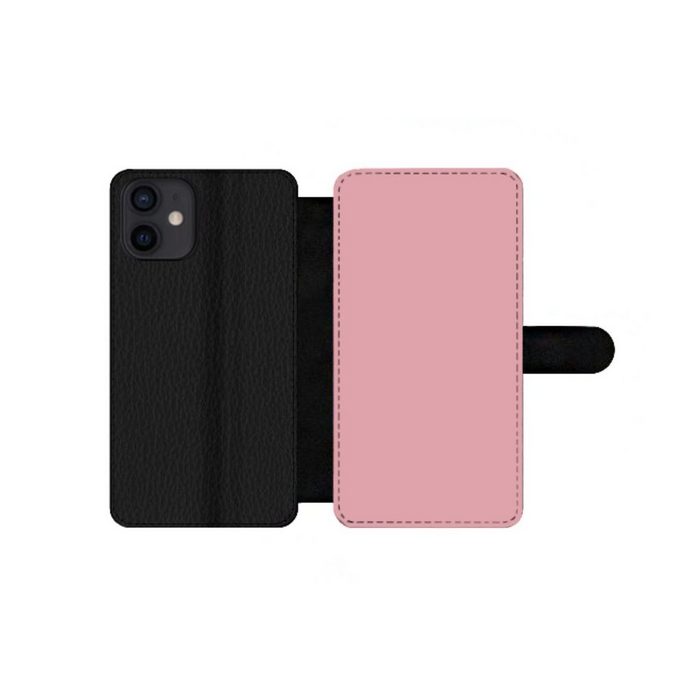MuchoWow Handyhülle Rosa - Farben - Innenraum - Einfarbig - Farbe Handyhülle Telefonhülle Apple iPhone 12 Mini