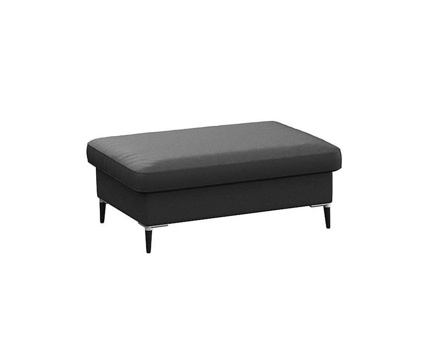 FLEXLUX Pouf Fiore, Kaltschaum, Füße Alu+schwarz