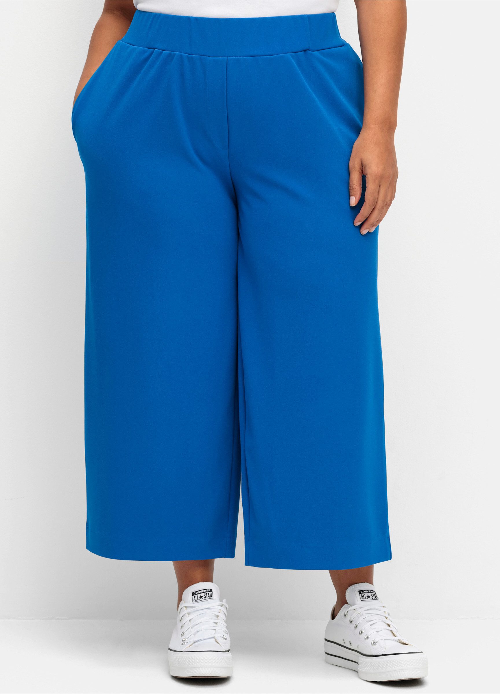 Sheego Jerseyhose Hose lang Innenbeinlänge ca. günstig online kaufen