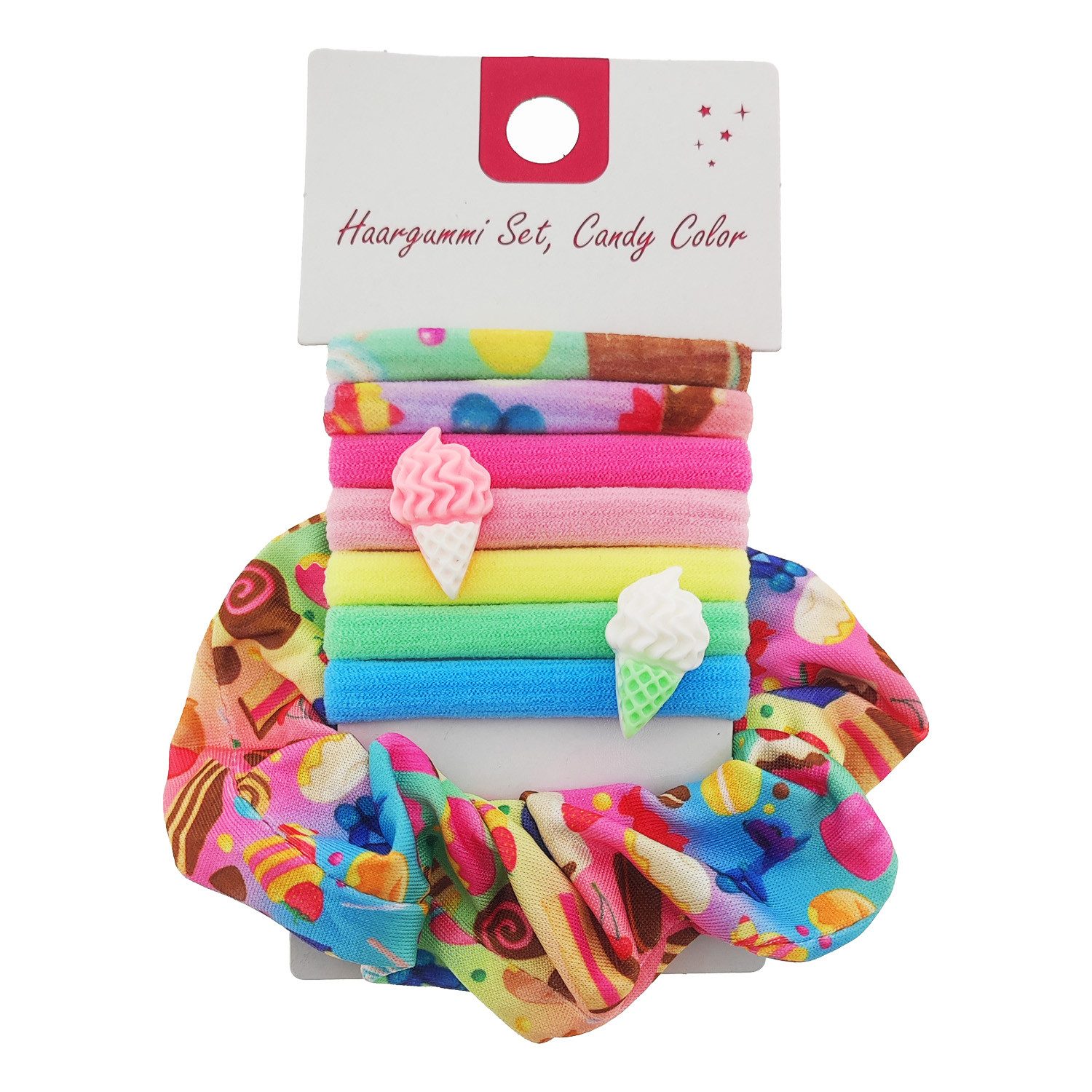 Haargummi Haargummi Set, Candy Color, 8 tlg.