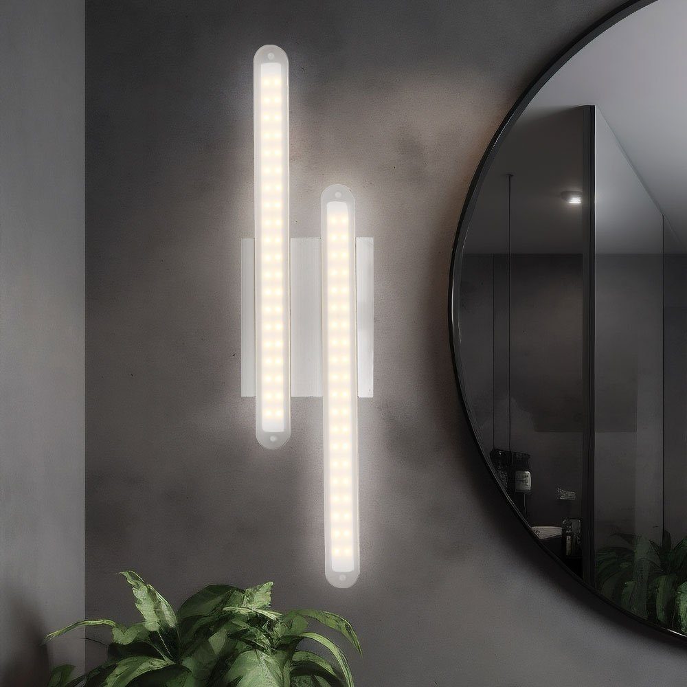etc-shop LED Wohnzimmerleuchte Wandlampe verbaut, mit Flurleuchte Warmweiß, Wandleuchte fest Wandleuchte, LED-Leuchtmittel