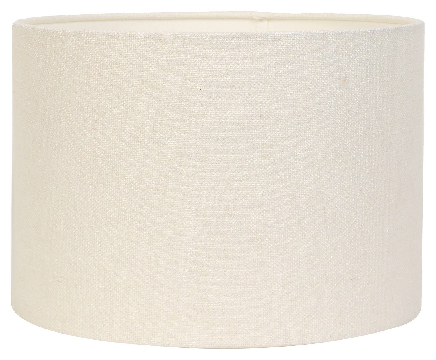 Light & Living Лампыschirm LIVIGNO, Ø 30 cm, Cremeweiß, Außenmaterial Stoff, Innenmaterial PVC, Halterung aus Metall