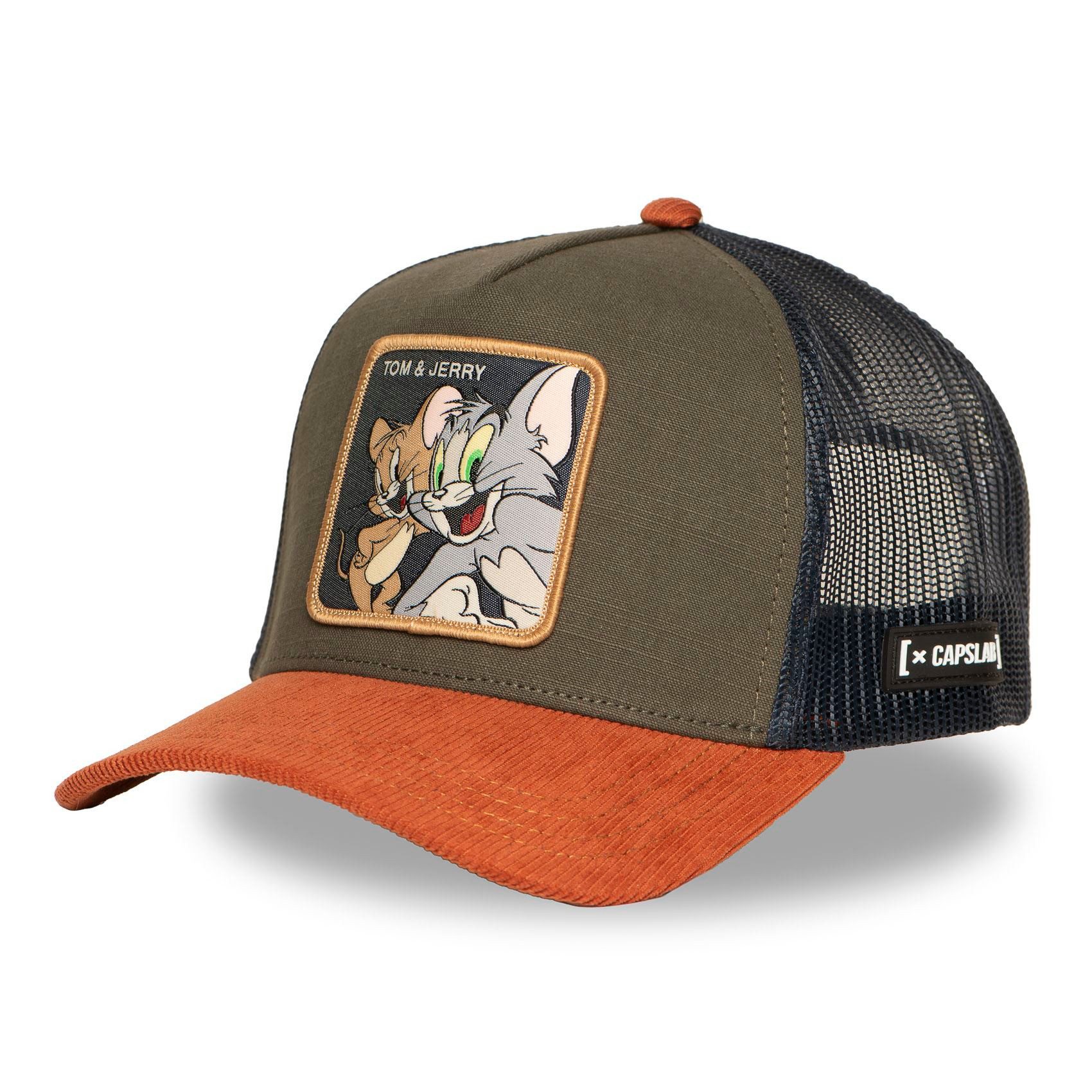 Capslab Trucker Cap CAPSLAB Premium Trucker Cap TOM & JERRY (Basecap, Basecap, Meshcap, Trucker Kappe) Innenbänder: bedruckt