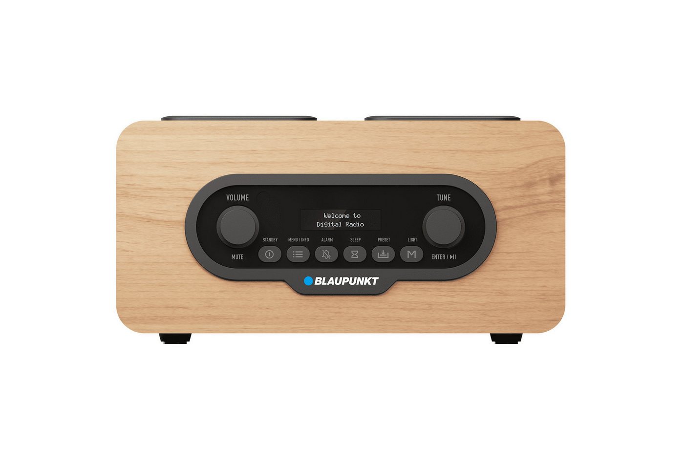 Blaupunkt Tragbares Radio FM-Tuner DAB+ Bluetooth USB LCD Radio (DAB+-Radio, 2 W, USB- und microSD-Player, LCD-Display, Uhr und Weckfunktion)