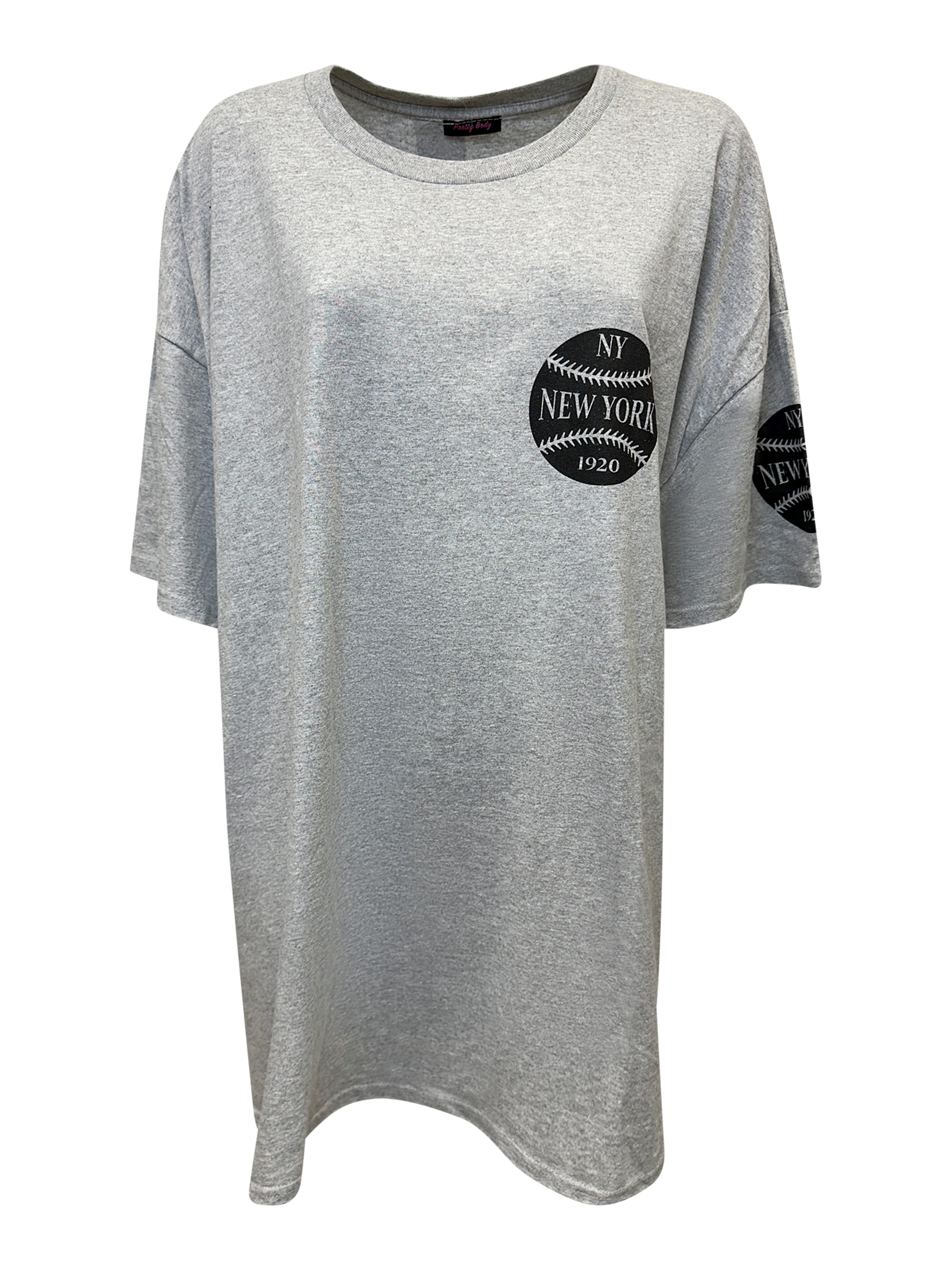 Worldclassca T-Shirt Worldclassca Oversized Print T-Shirt NY NEW YORK Tee S günstig online kaufen