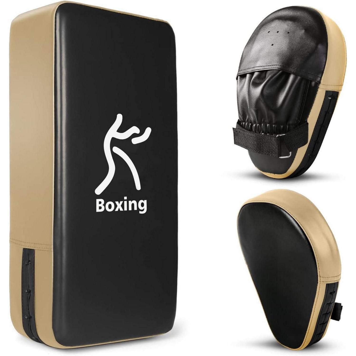 LuxusKollektion Punch-Handschuhe Handpratzen Set 2 IN 1 PU Pratzen Schlagpolster Boxen Kickboxen