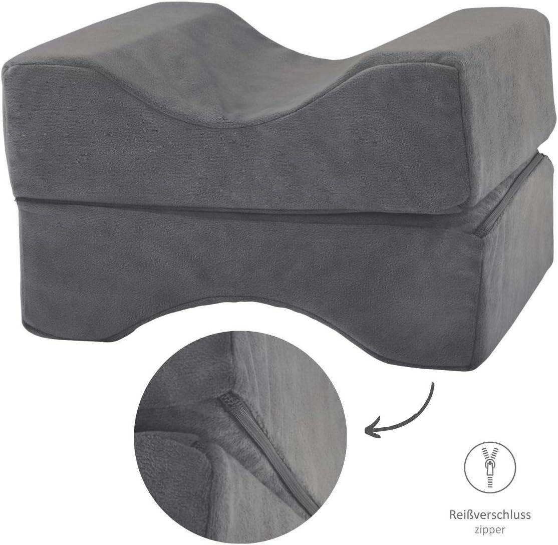 Bodyprotect Kniekissen für Seitenschläfer, orthopädisches Beinkissen, zur Entlastung von Knie und Rücken