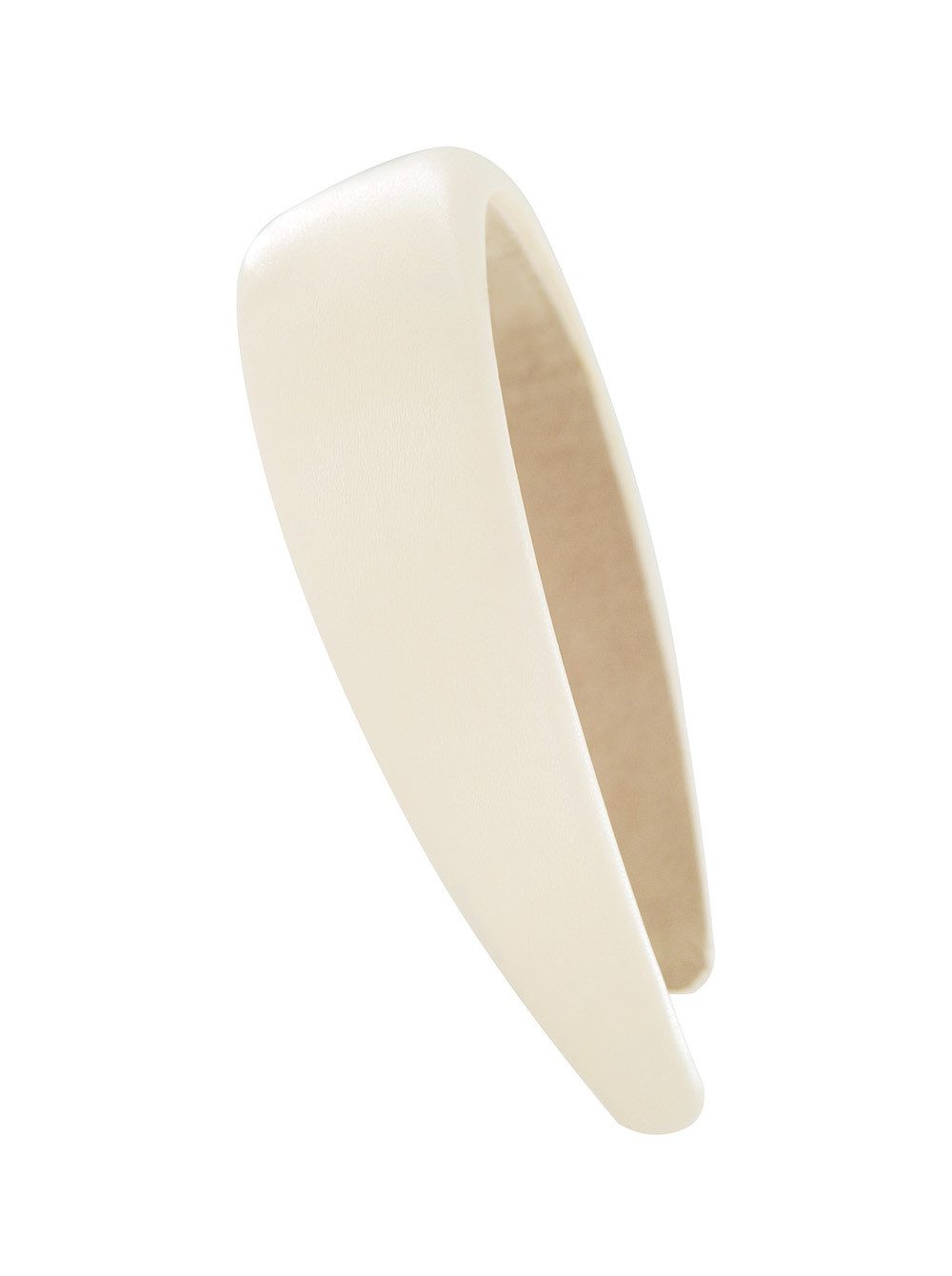 axy Haarreif breiter Haarreif in Kunstleder-Optik, Eleganter Damen Haarreif Haarband