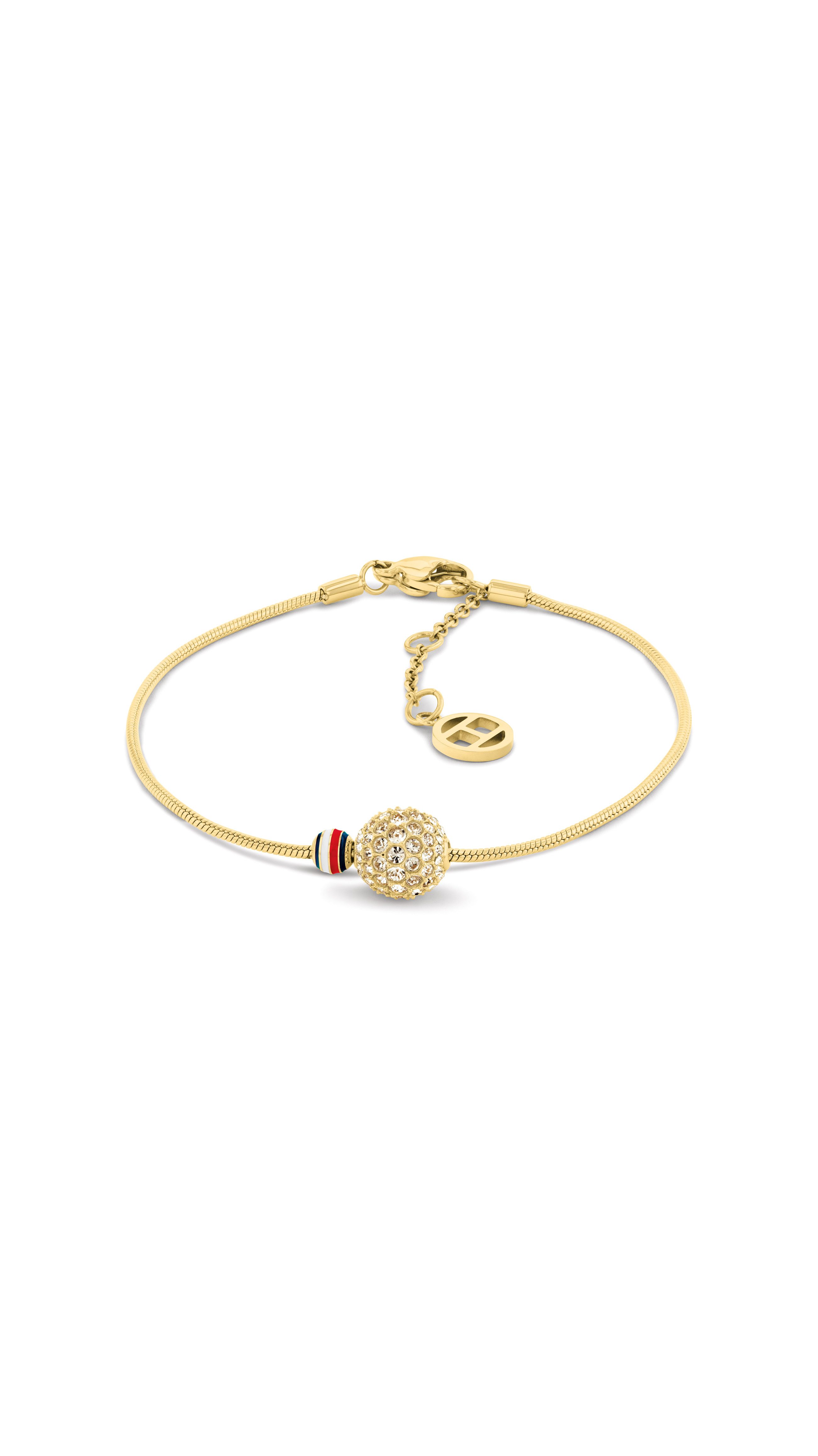 Tommy Hilfiger Armkette HOLIDAY BEADS, mit Glasstein - Emaille