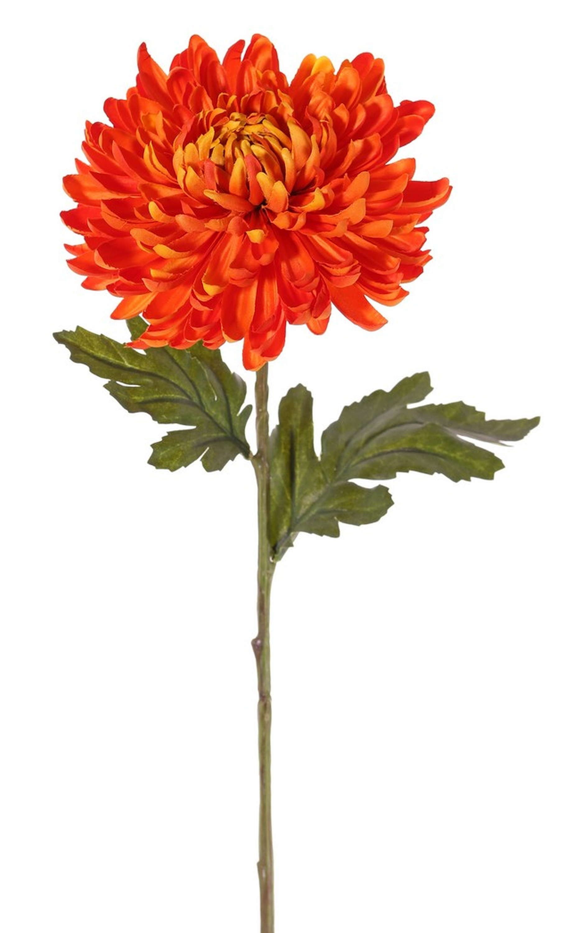 Kunstblume Chrysantheme DELPHINA, orange, 65cm, Ø14cm Chrysantheme, artplants, Höhe 65.0 cm