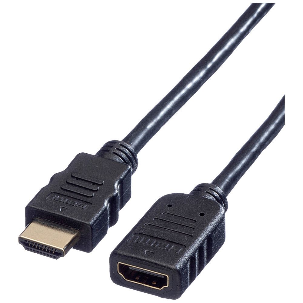 VALUE Value HDMI Verlängerungskabel HDMI-A Stecker, HDMI-A Buchse 1.00 m Sch HDMI-Kabel, (100.00 cm)