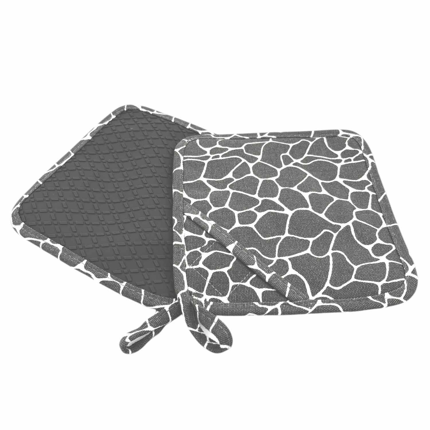 Camolo Topflappen 2er Set Ofenhandschuhe Silikon & Baumwolle hitzebeständig günstig online kaufen