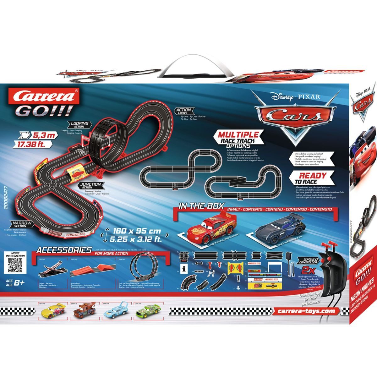Carrera® Anschlussschiene GO!!! Disney Pixar Cars Nights 20062477
