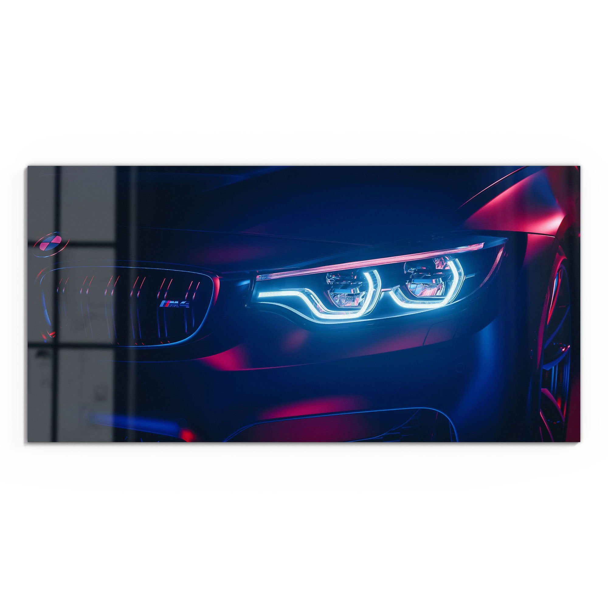 DEQORI Glasbild 'BWM Frontal Nahaufnahme', 'BWM Frontal Nahaufnahme', Glas günstig online kaufen