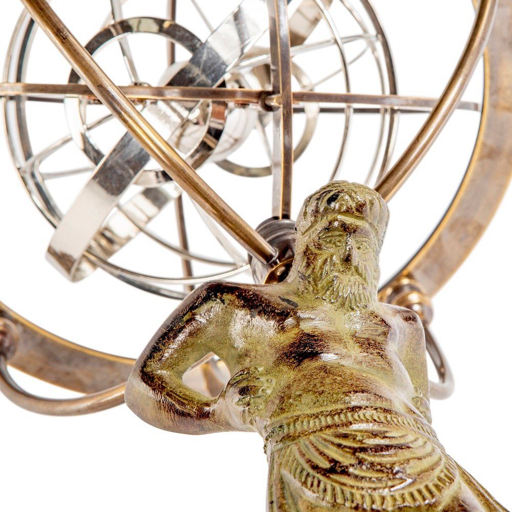 Dekoobjekt Weltmaschine, Mythologische Titan Armillarsphäre, die Sphäre Atlas der Linoows Atlas, Armillarsphäre trägt