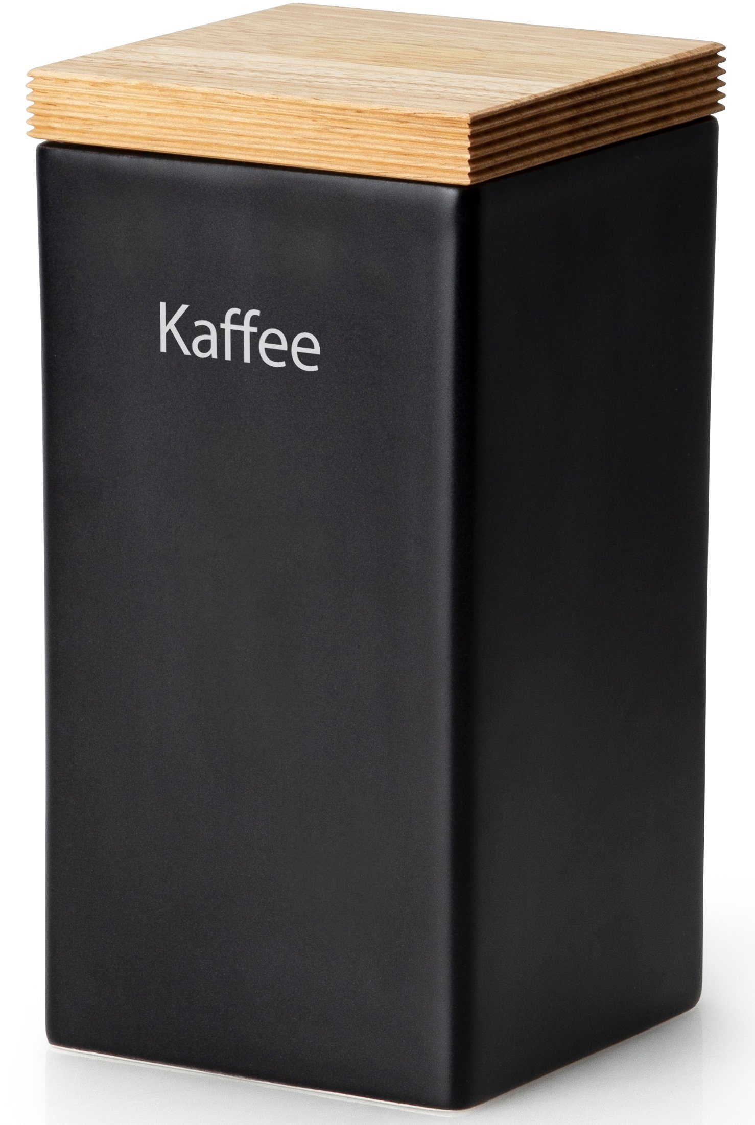 Continenta Kaffeedose, Keramik, Massivholz, (1-tlg), Kaffeedose