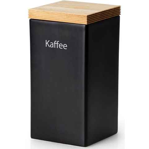 Continenta Kaffeedose, Holz, Keramik, (1-tlg), Kaffeedose
