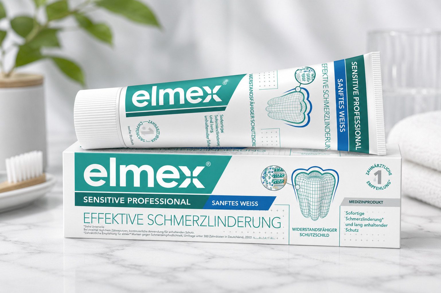 elmex Zahnpasta elmex Zahnpasta Sensitive Professional Sanftes Weiss, 75 ml