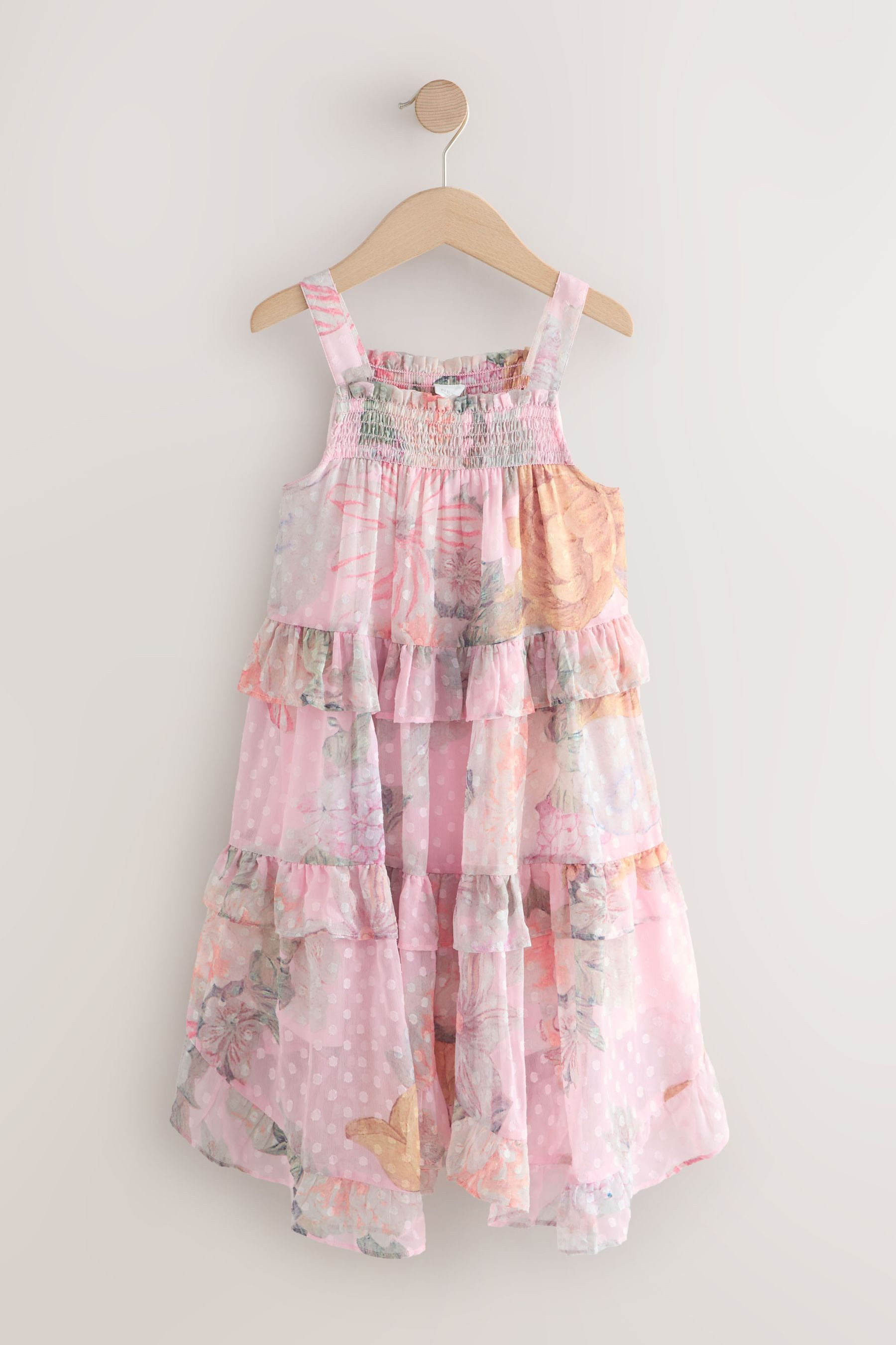 Next Trägerkleid Festliches Trägerkleid mit Print (1-tlg)