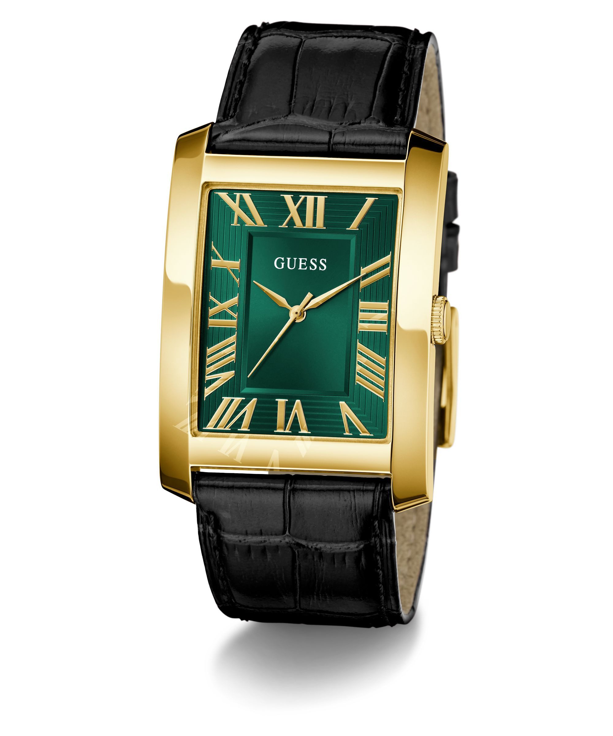 Guess Quarzuhr GUESS-CLYDE GW1003G3, Armbanduhr, Herrenuhr, Lederarmband, analog
