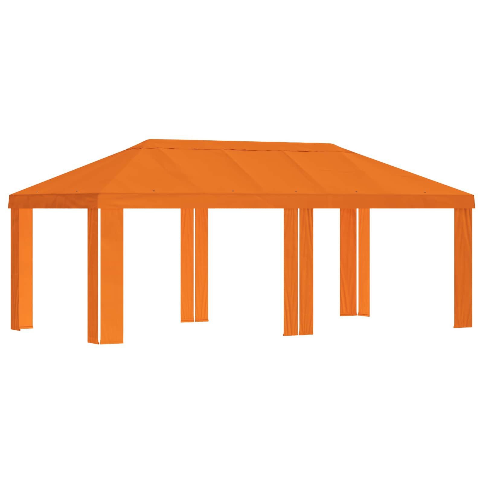 vidaXL Partyzelt Gazebo Abdeckung 6 x 3 m Orange Polyester 190