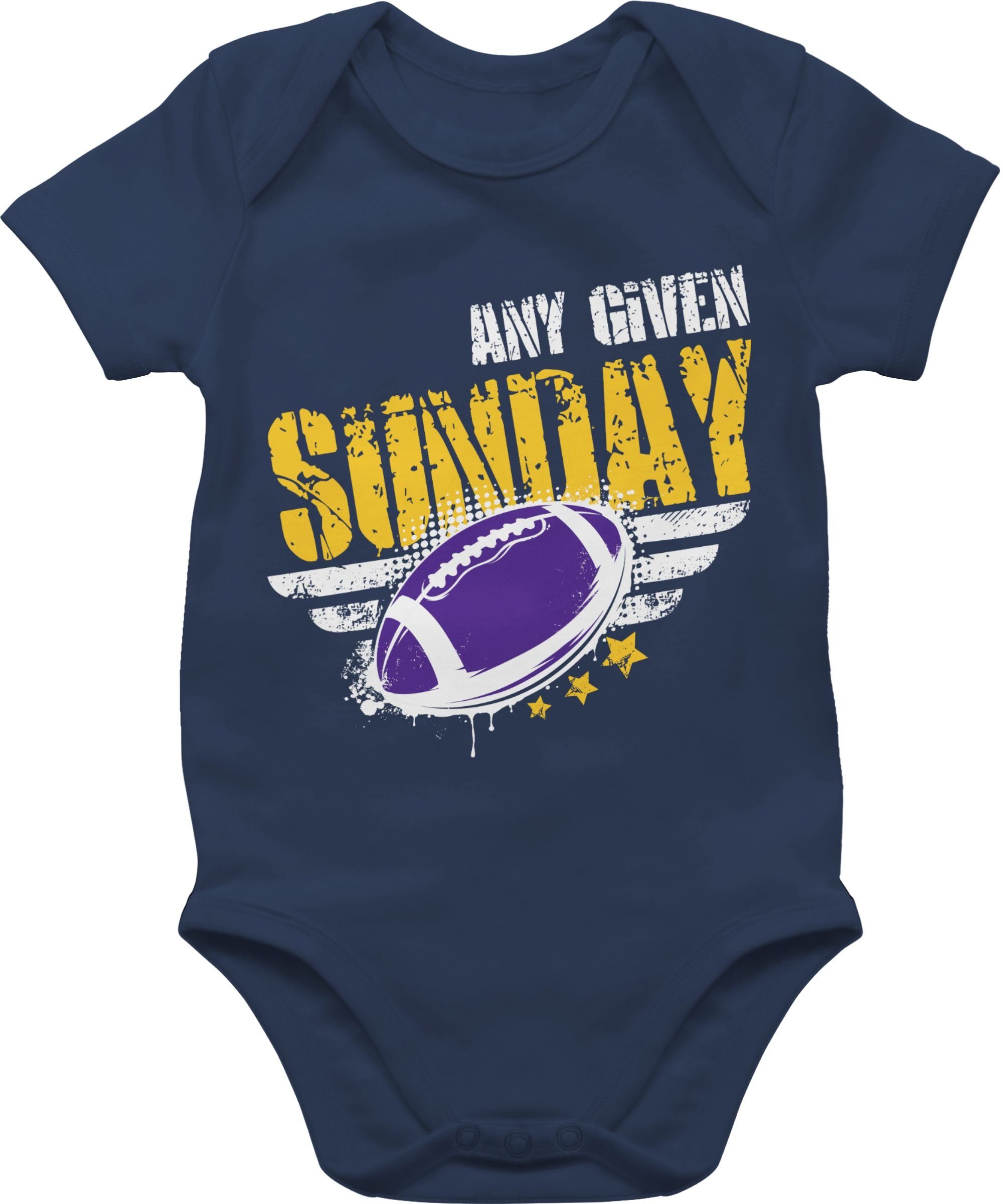 Shirtracer Shirtbody Any Given Sunday Football Minnesota Sport & Bewegung Baby 3 Navy Blau