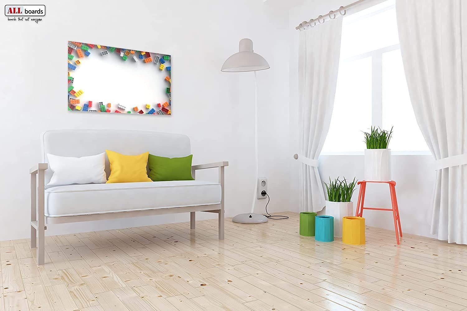 ALLboards Magnettafel ALLboards Metallische Magnettafel BAUSTEINE MetalBoar günstig online kaufen