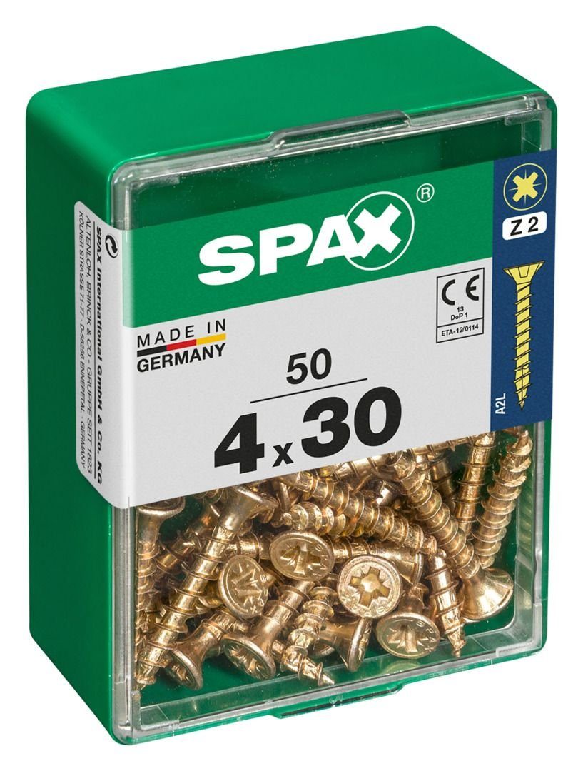 SPAX x Spax 2 30 Holzbauschraube Universalschrauben PZ mm - Stk. 50 4.0