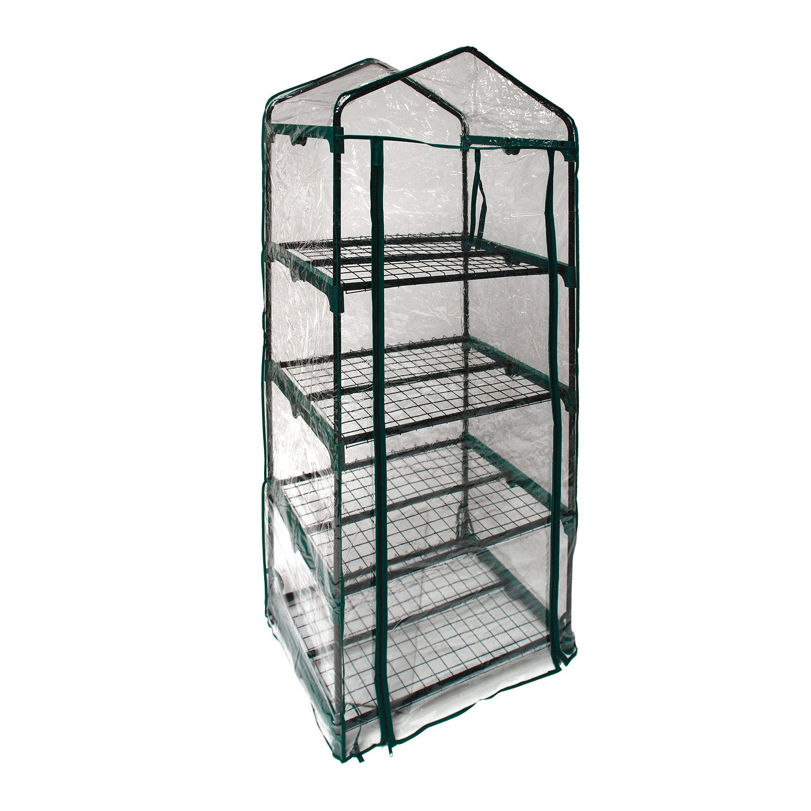 DEMA Foliengewächshaus Gewächshaus 69x49x157cm mit 4 Gitterböden